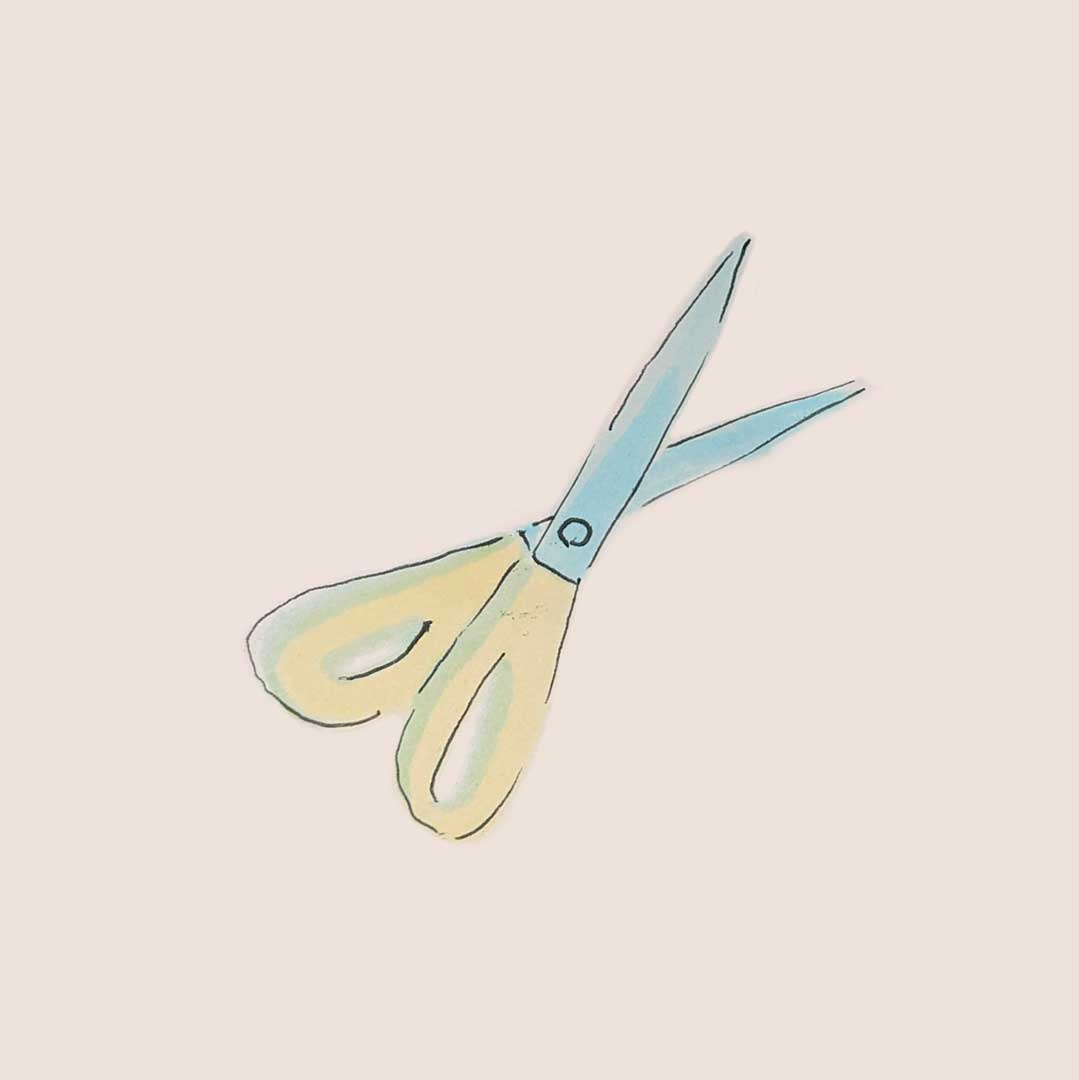 Simple illustration of scissors